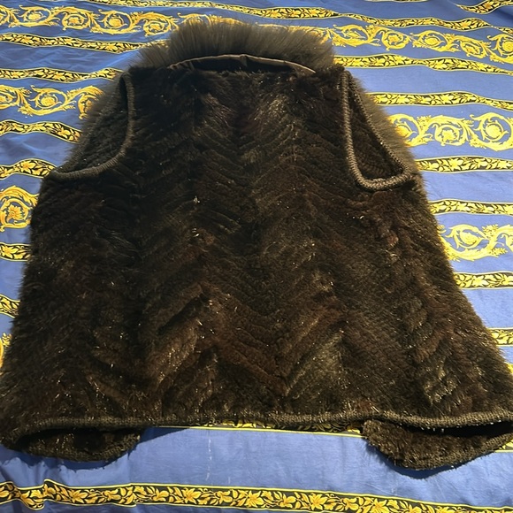 Mink Vest with Fox fur Color (all natural fur) - Picture 4 of 4